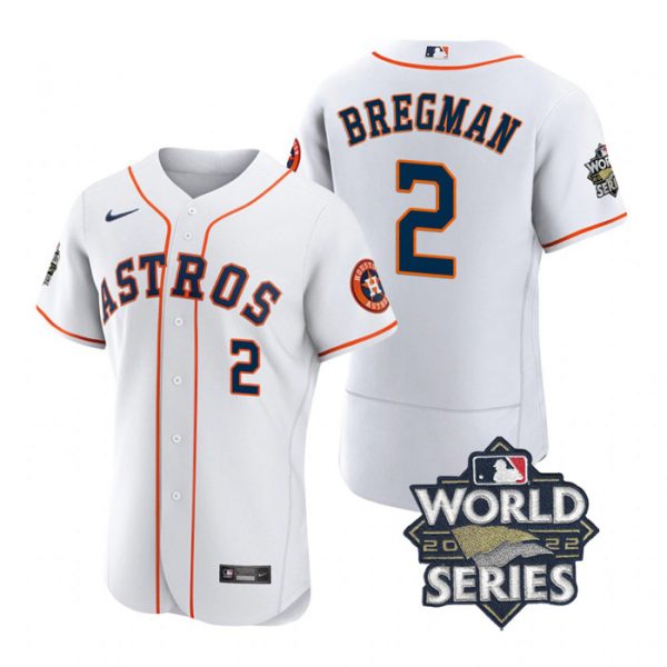 Astros 2 Alex Bregman White Nike 2022 World Series Flexbase Jersey,We sell and wholesale Astros 2 Alex Bregman White Nike 2022 World Series Flexbase Jersey on line form chian!